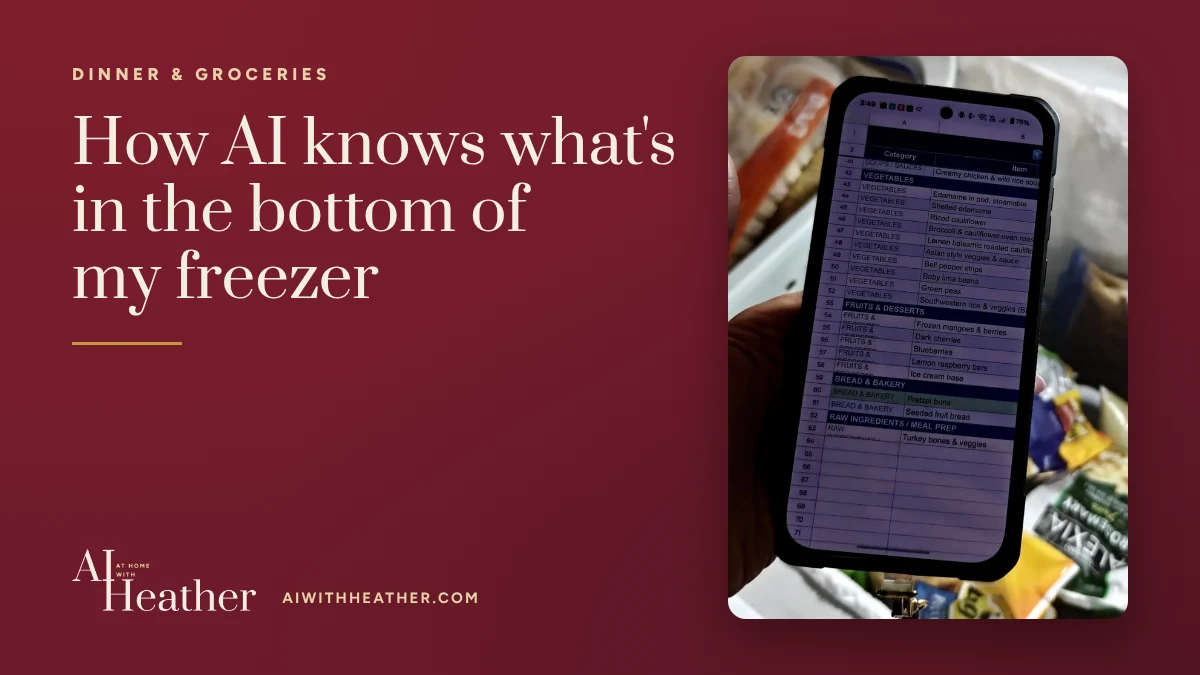 How AI knows what food is in the bottom of my freezer